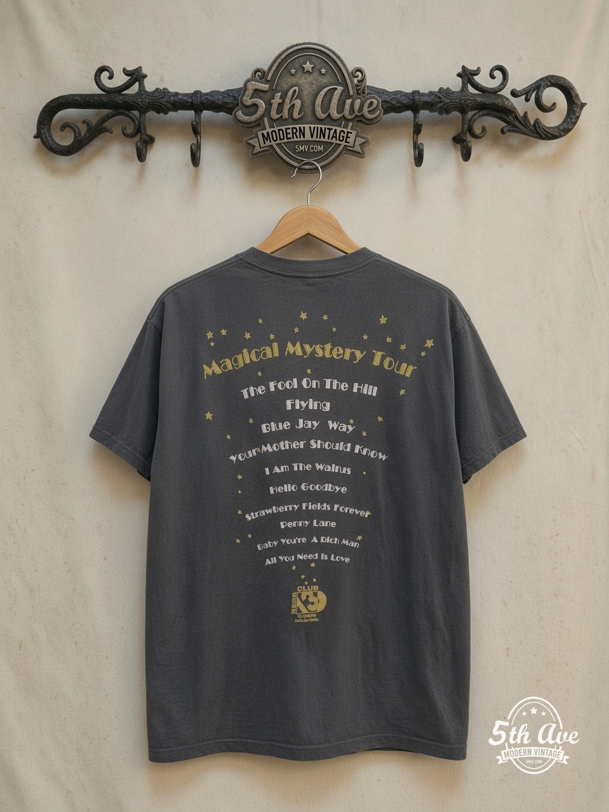 The Beatles vintage band t-shirt back on rack