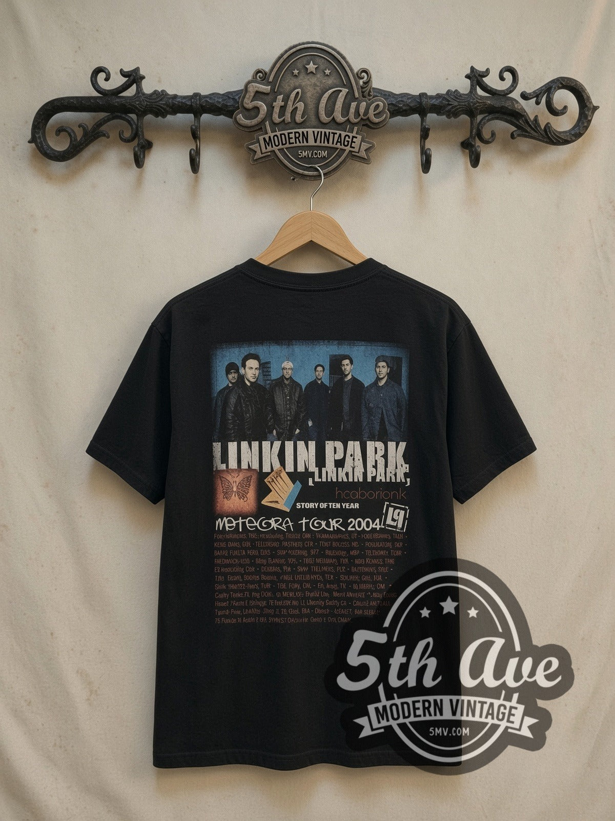 Meteora All Over Print Vintage Band T-Shirt | Single Stitch