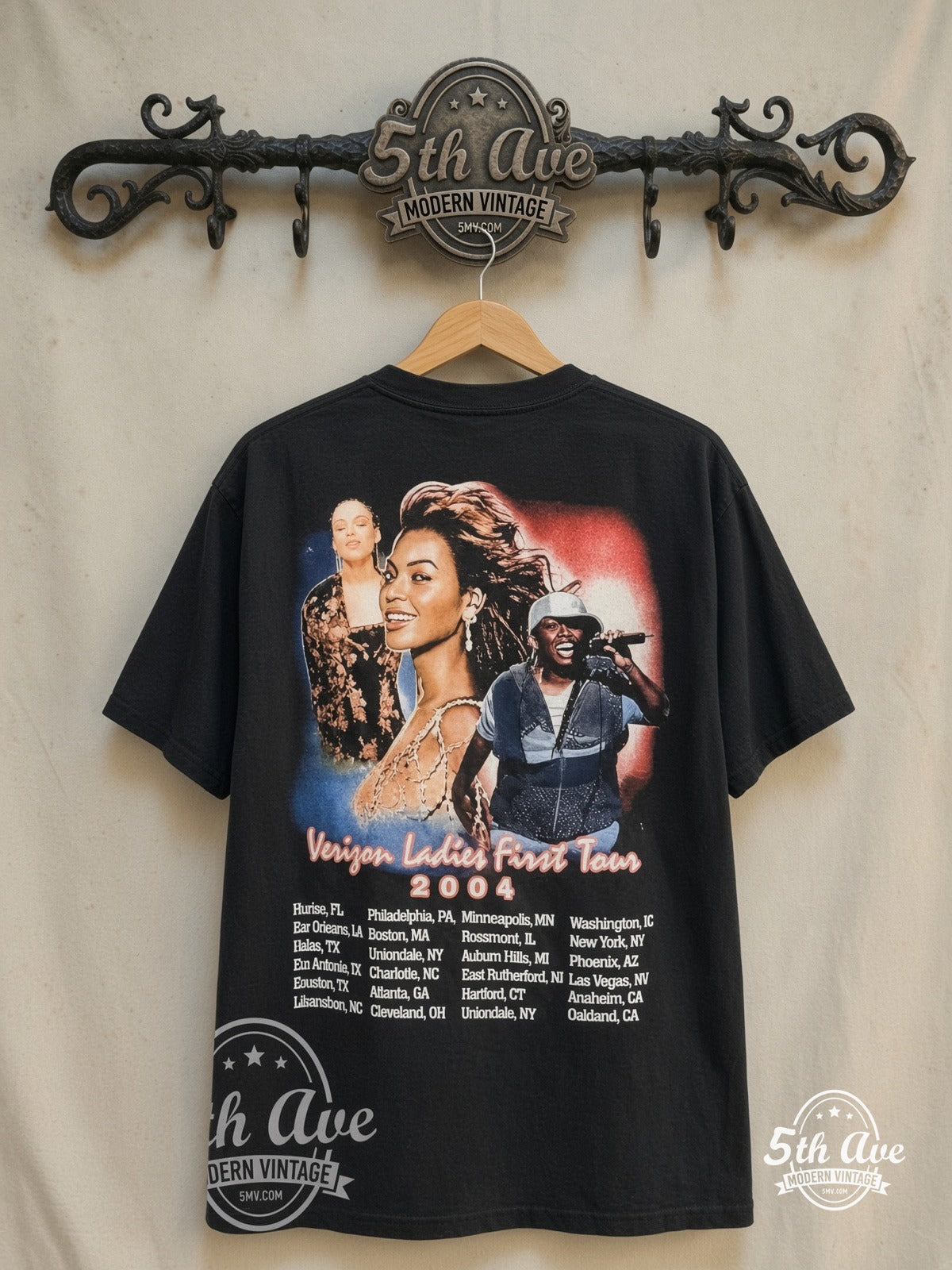 Beyoncé, Alicia Keys and Missy Elliott Band T-Shirt | Verizon Ladies F