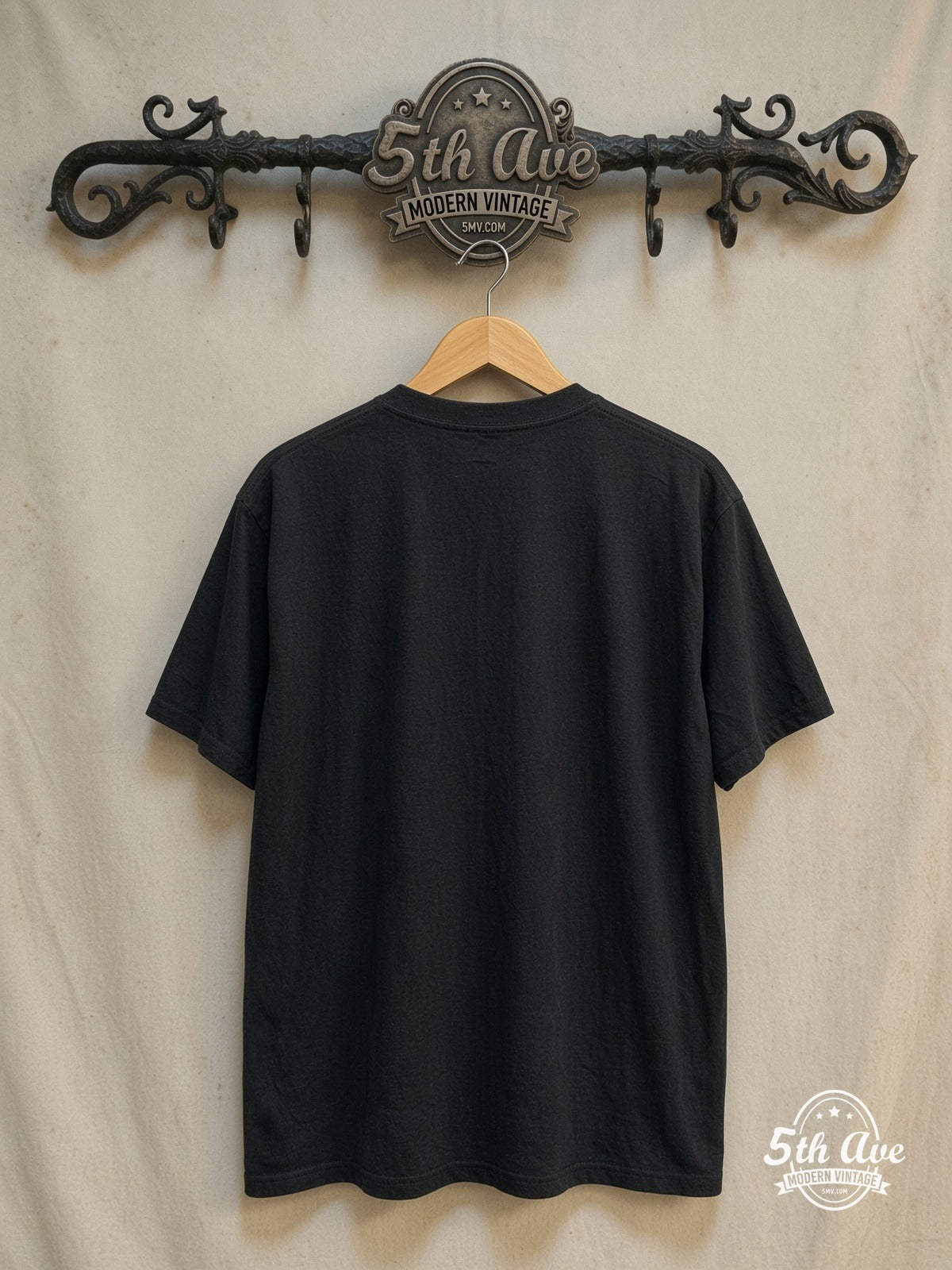 Pearl Jam – Vintage Band T-Shirt — back on locked cream ornate 5th Ave rack