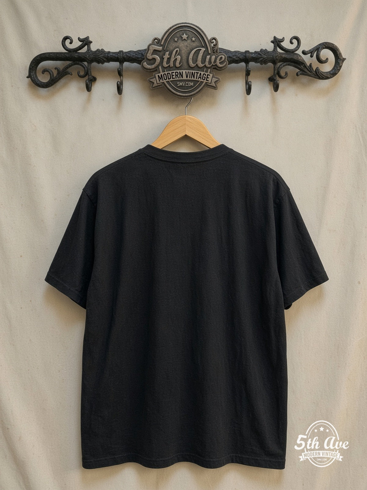 Getter Robo – New Vintage Anime Tee — back on locked cream ornate 5th Ave rack