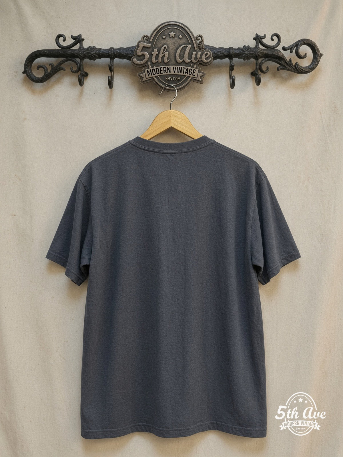 Rage Against the Machine – Killing in the Name – Vintage Band T-Shirt — back on locked cream ornate 5th Ave rack