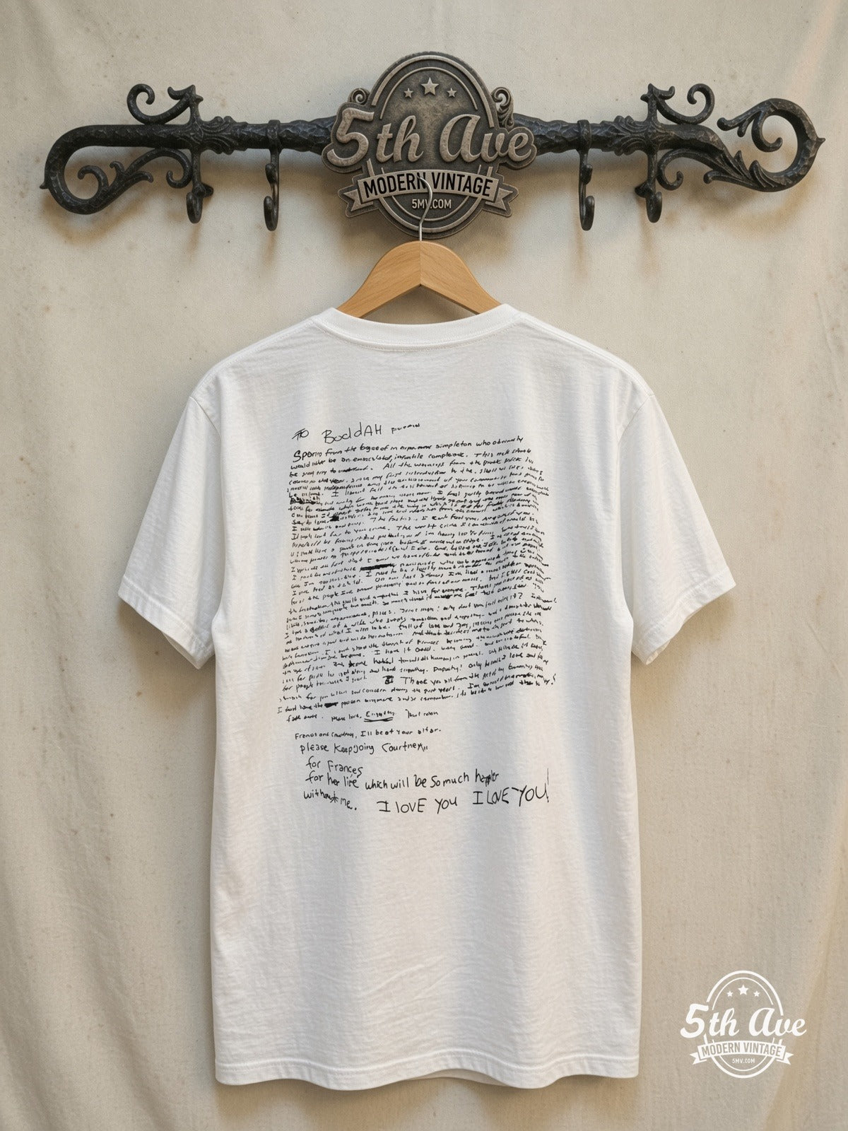 Nirvana vintage band t-shirt back on rack