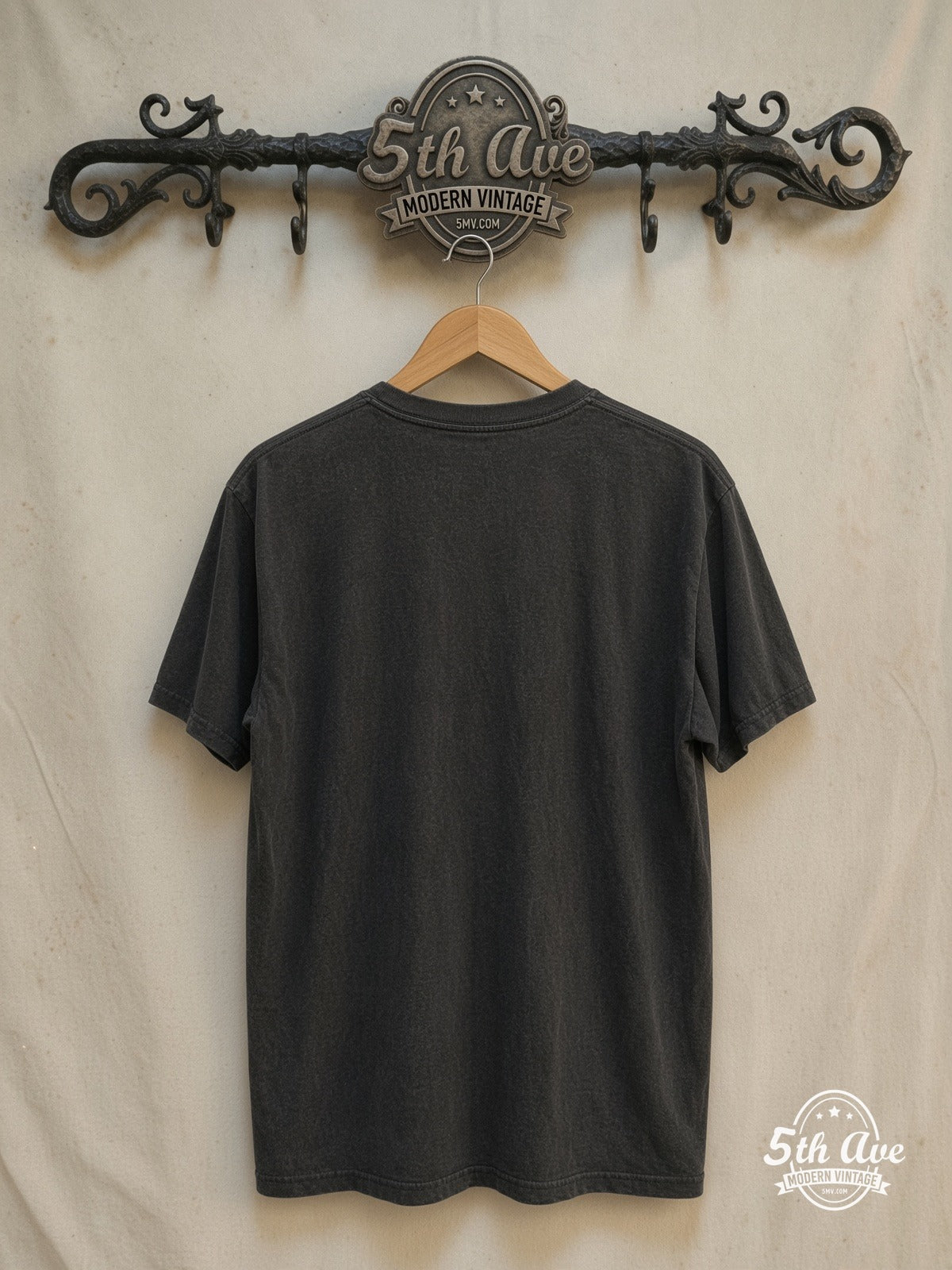 AC/DC – Beavis and Butt-Head – New Vintage Graphic Tee — back on locked cream ornate 5th Ave rack