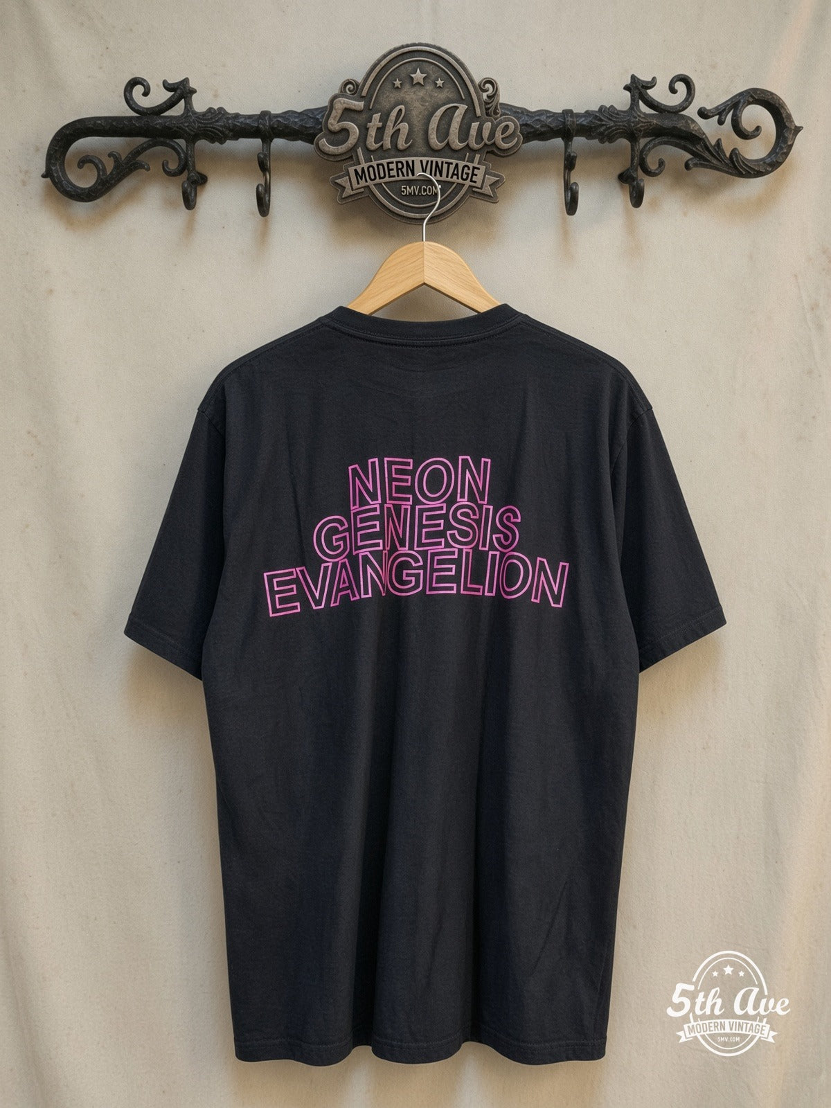 Neon Genesis Evangelion vintage anime tee back on rack