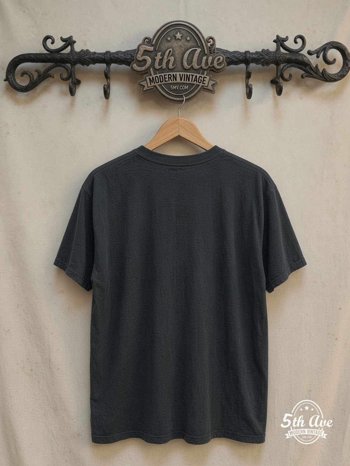 Coldplay – Studio Jam Session – Vintage Band T-Shirt — back on locked cream ornate 5th Ave rack