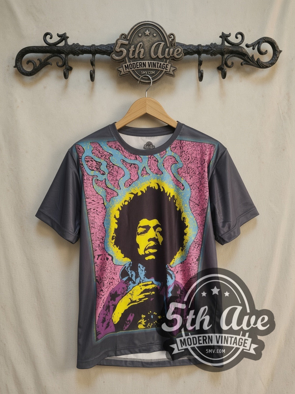 Jimi Hendrix Purple Haze Vintage Band Tee | Black Classic