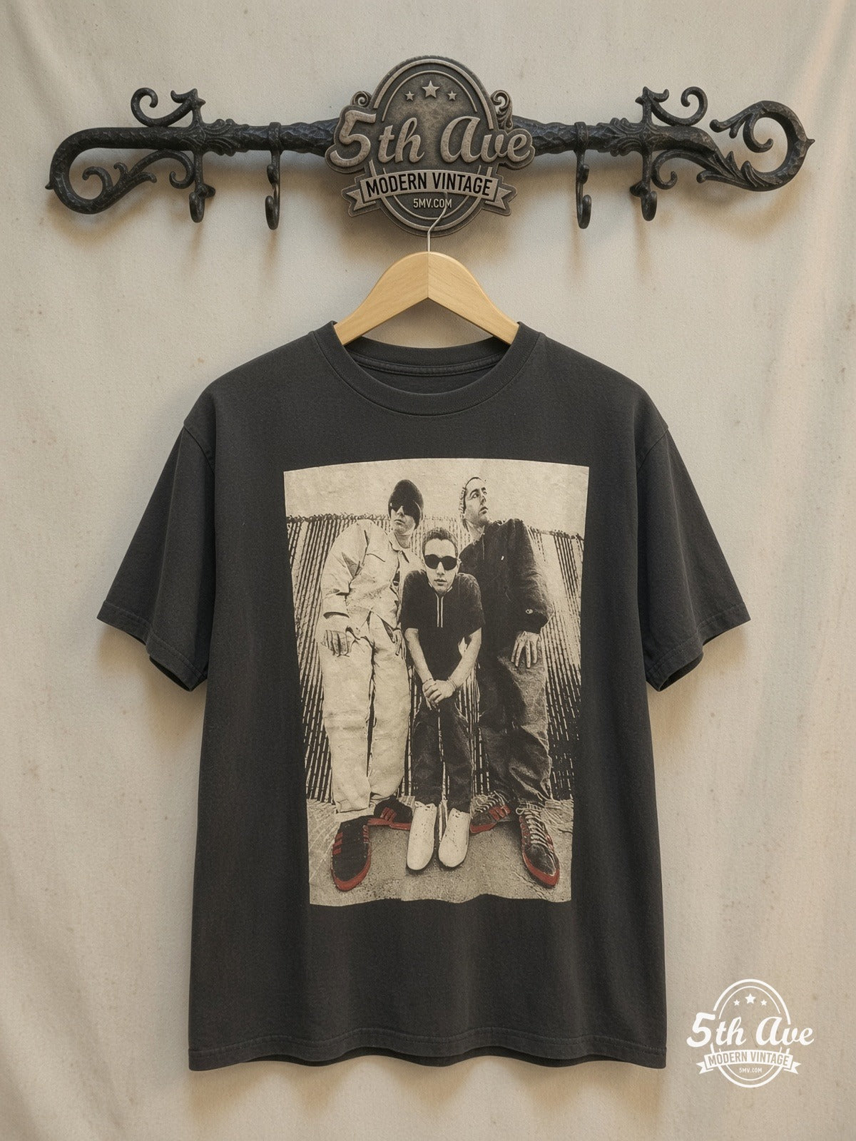 Beastie Boys vintage band t-shirt on rack
