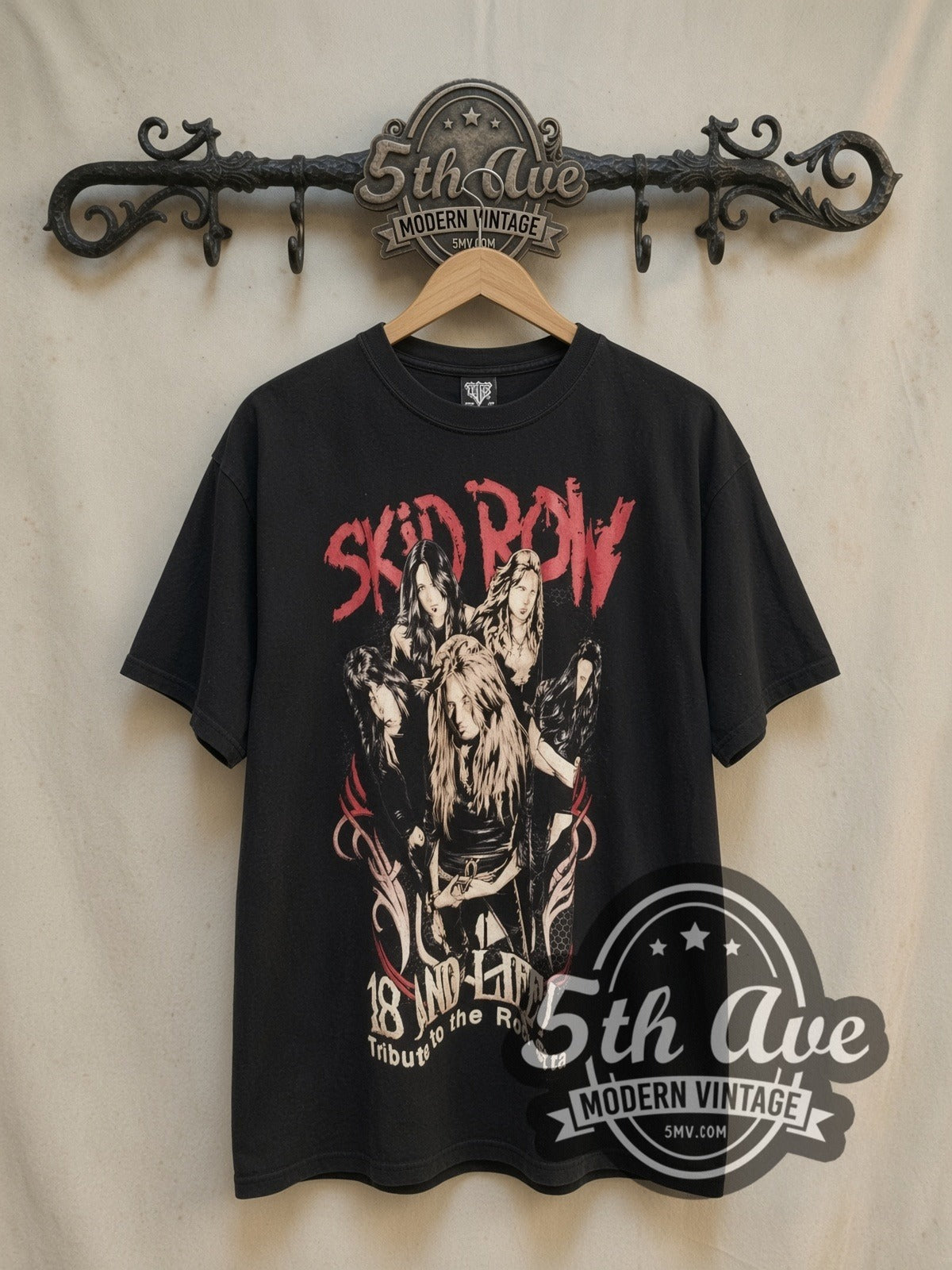 Skid Row 18 and Life Vintage Band T-Shirt | Single Stitch