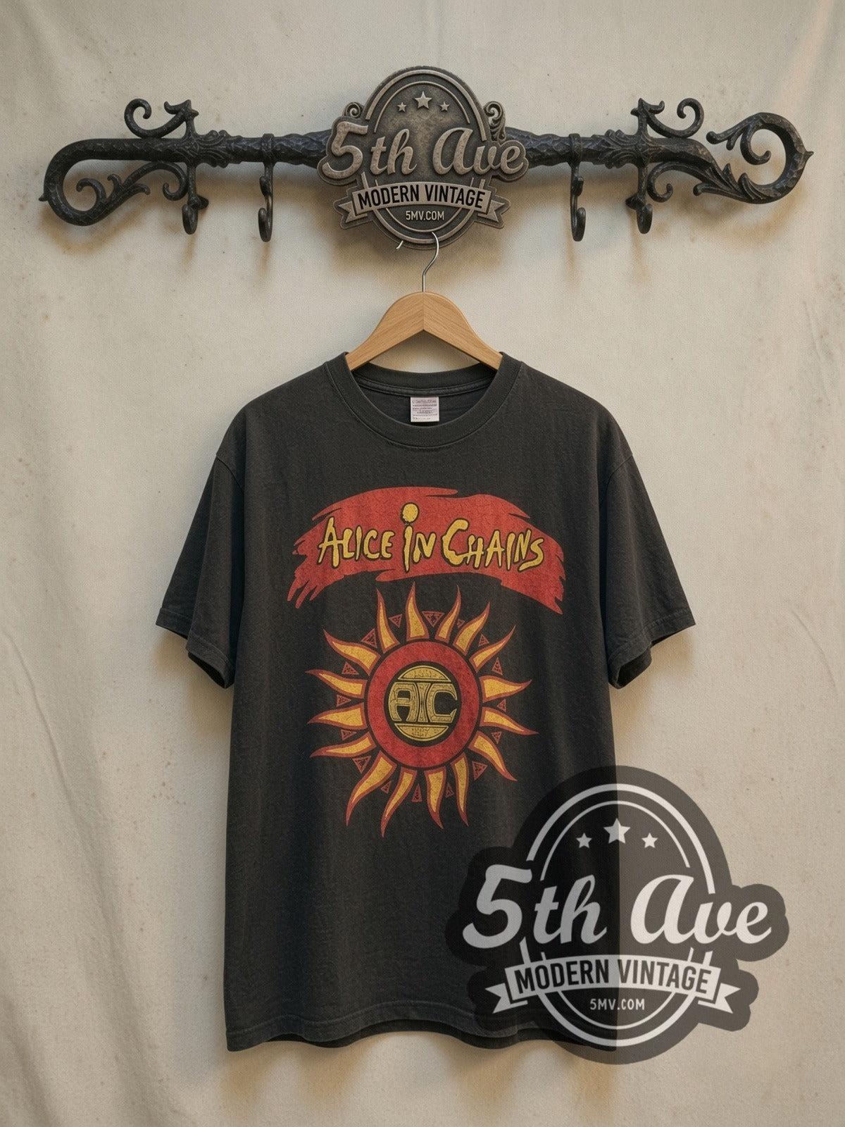 Alice in Chains Fall Tour 2006 Black Vintage Band T-Shirt