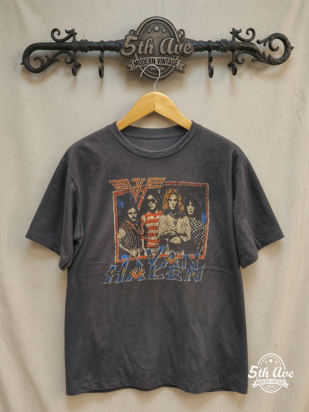 Van Halen vintage band t-shirt on rack