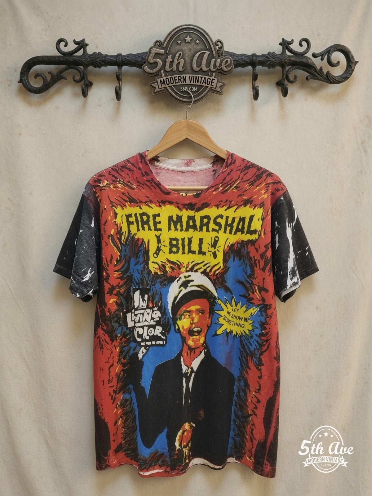 Fire Marshal Bill In Living Color vintage movie tee on rack