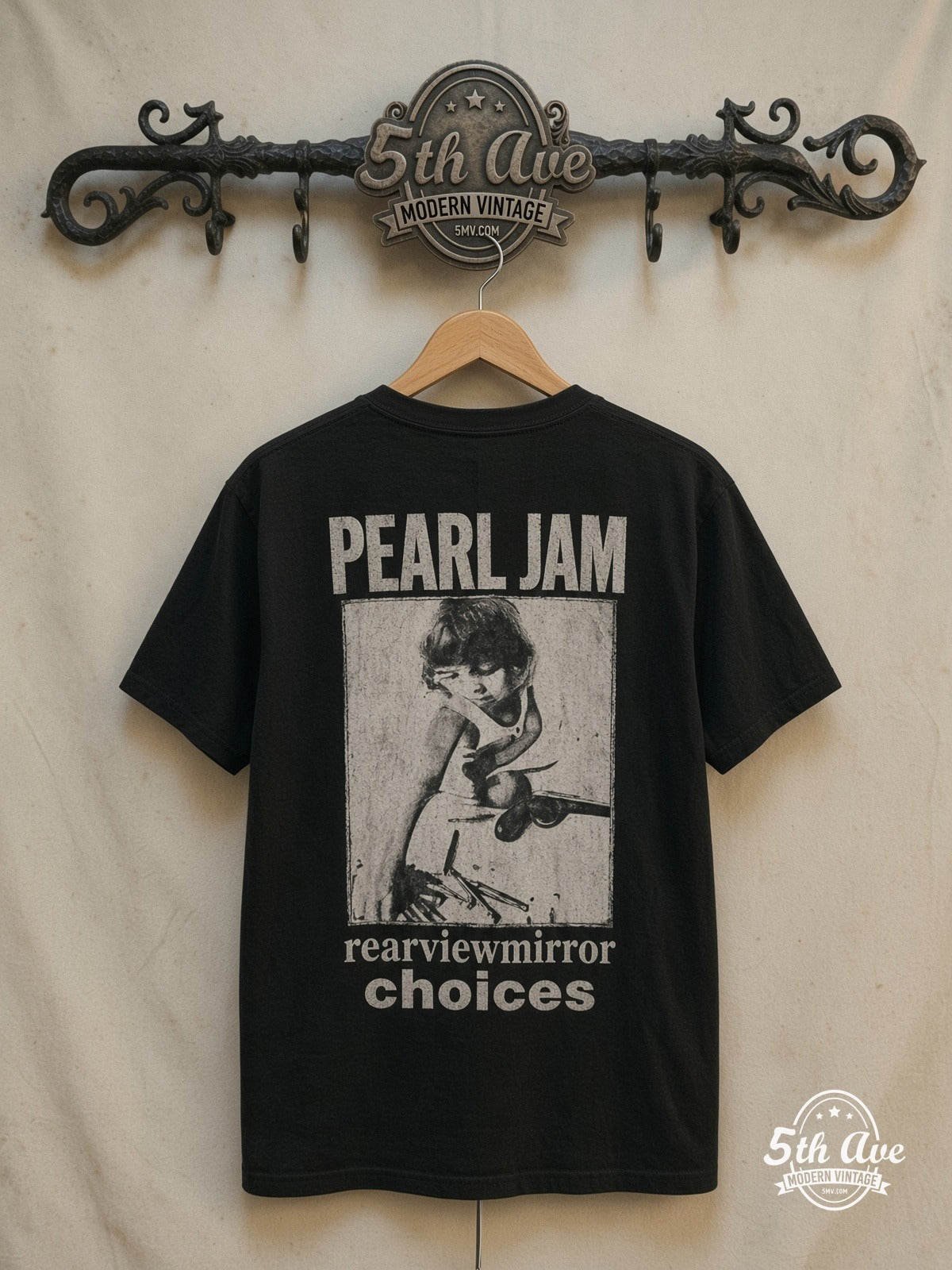 Spiderman all over Print T-Shirt — front on locked cream ornate 5th Ave rack