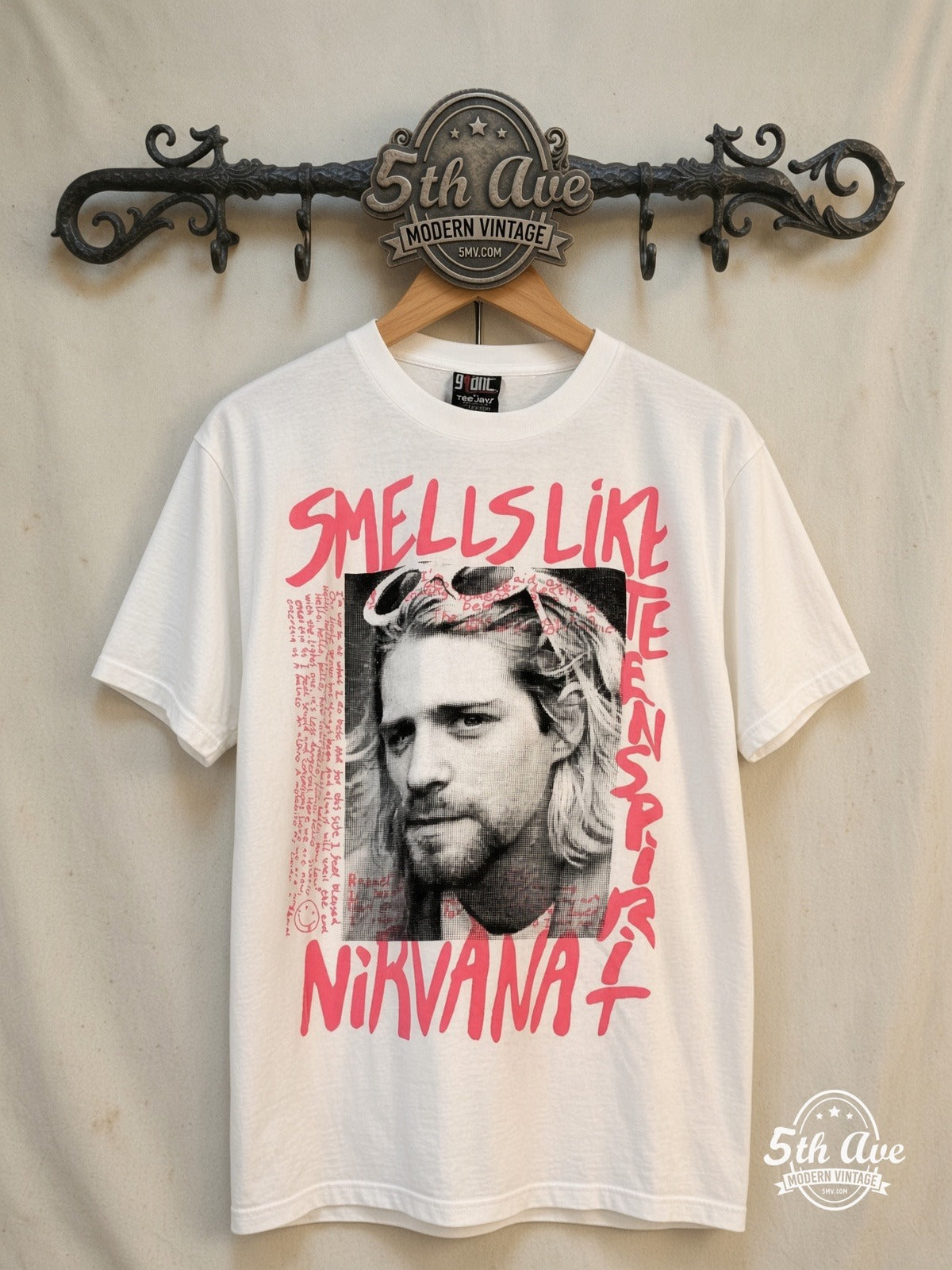 Nirvana vintage band t-shirt on rack