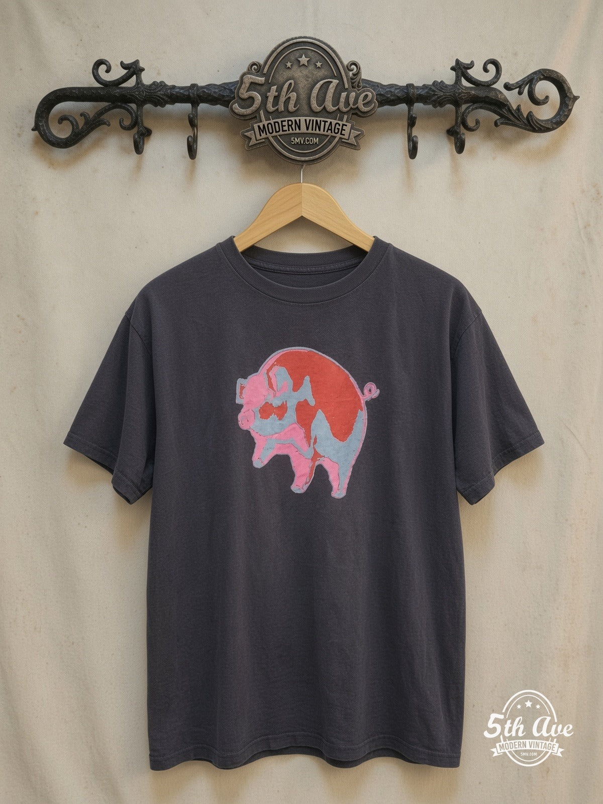 Pink Floyd Animals vintage band t-shirt on rack
