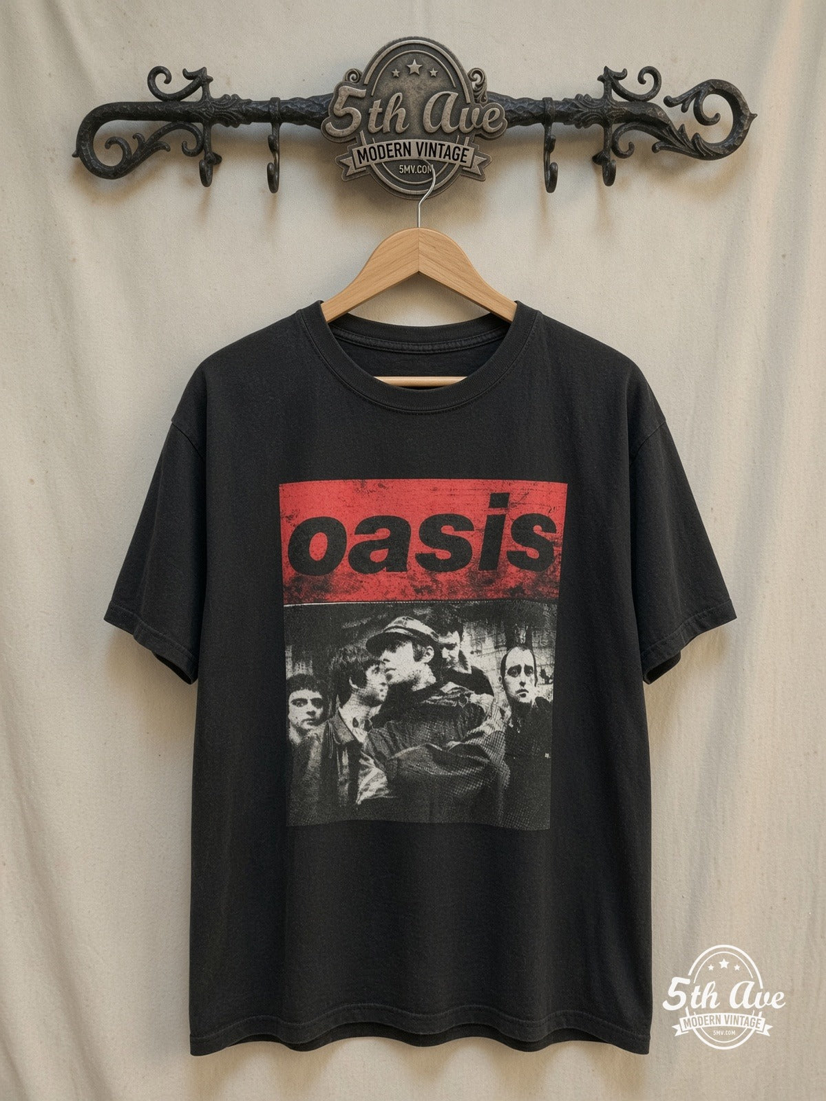 Oasis vintage band t-shirt on rack