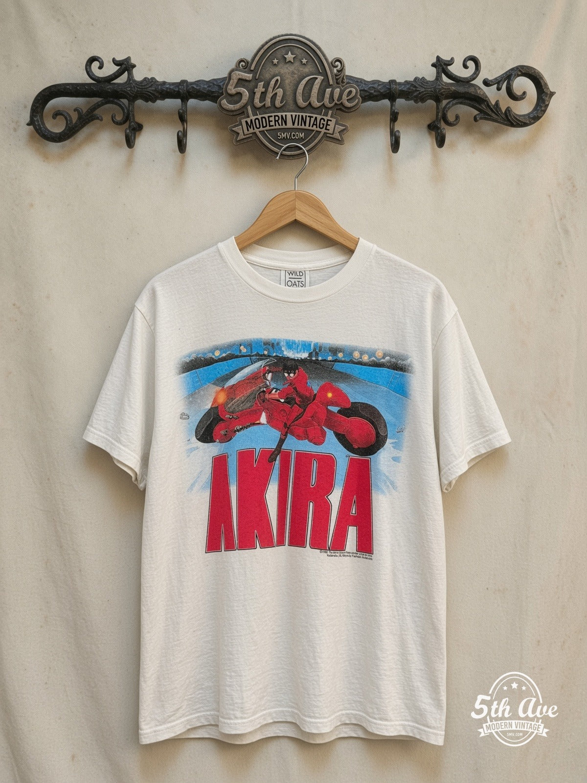Akira Motorcycle Chronicles vintage band t-shirt on rack