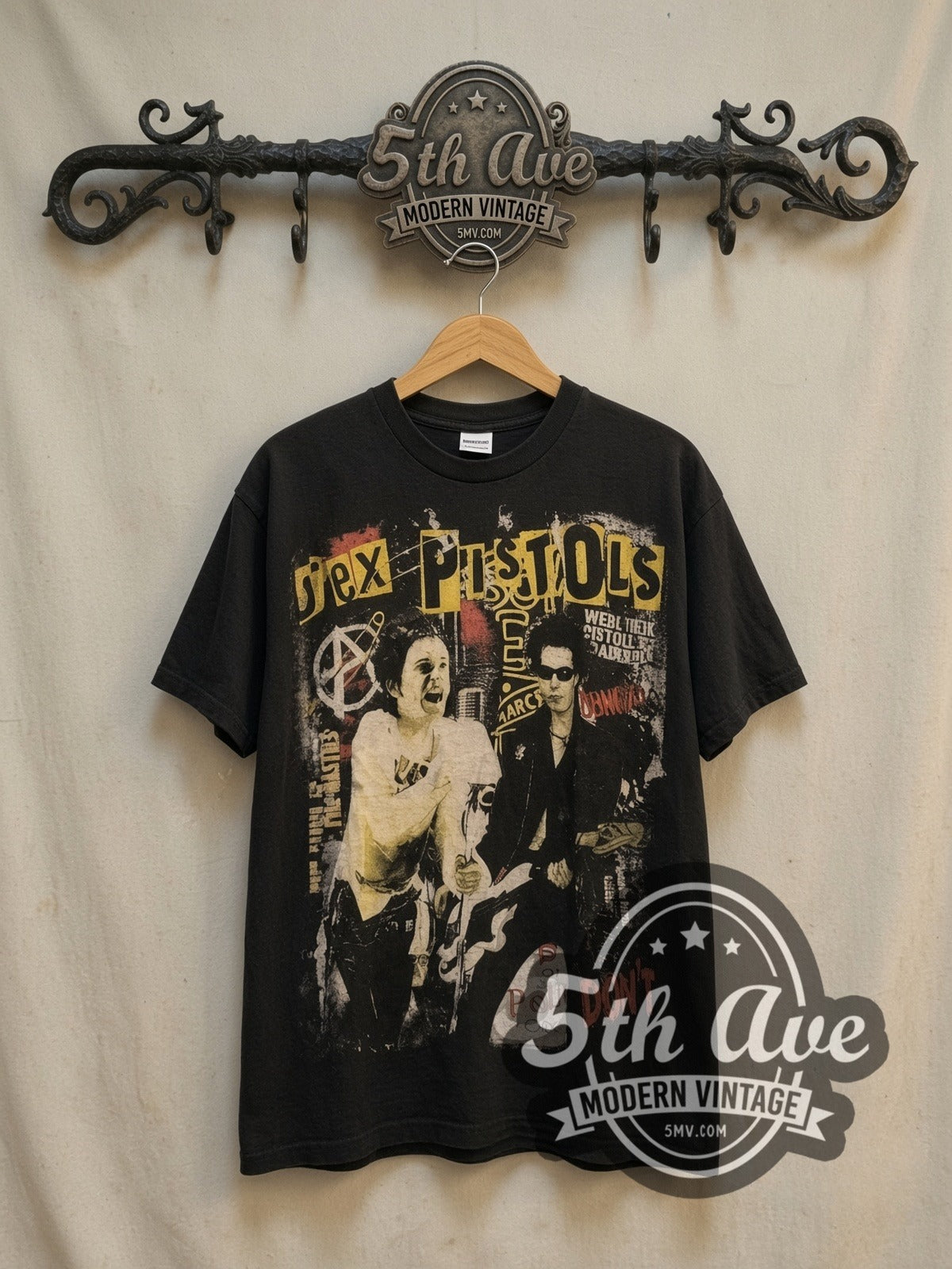 Sex Pistols Sid Vicious Distressed Vintage Graphic Tee