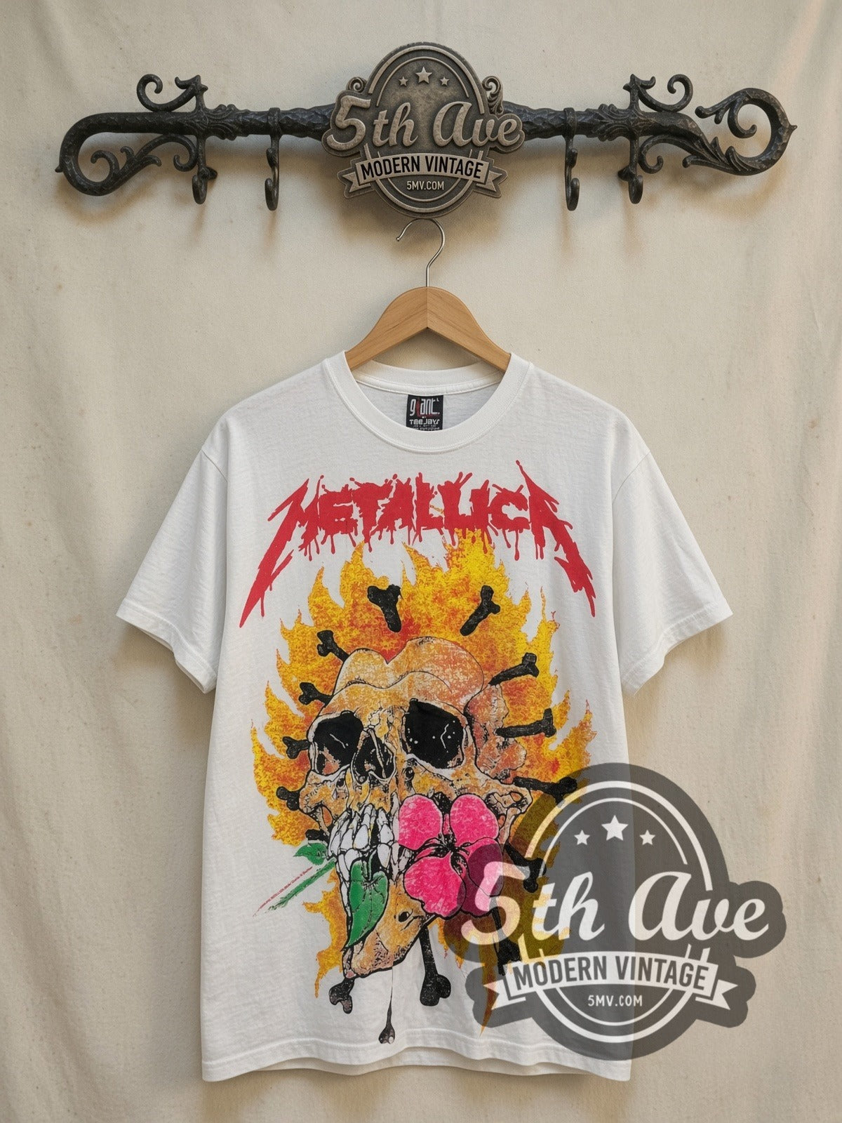 Metallica All Over Print Vintage Band T-Shirt | Pushead Artwork