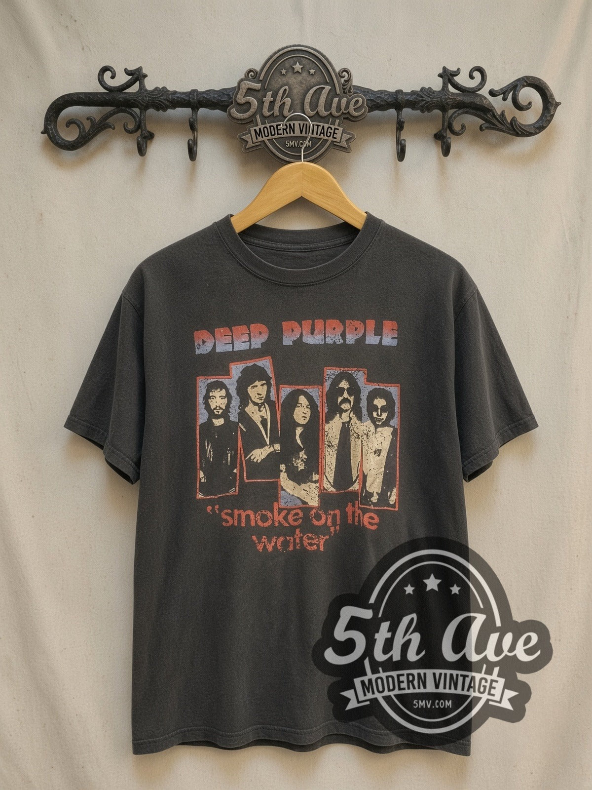 Deep Purple Smoke on the Water Vintage Band T-Shirt