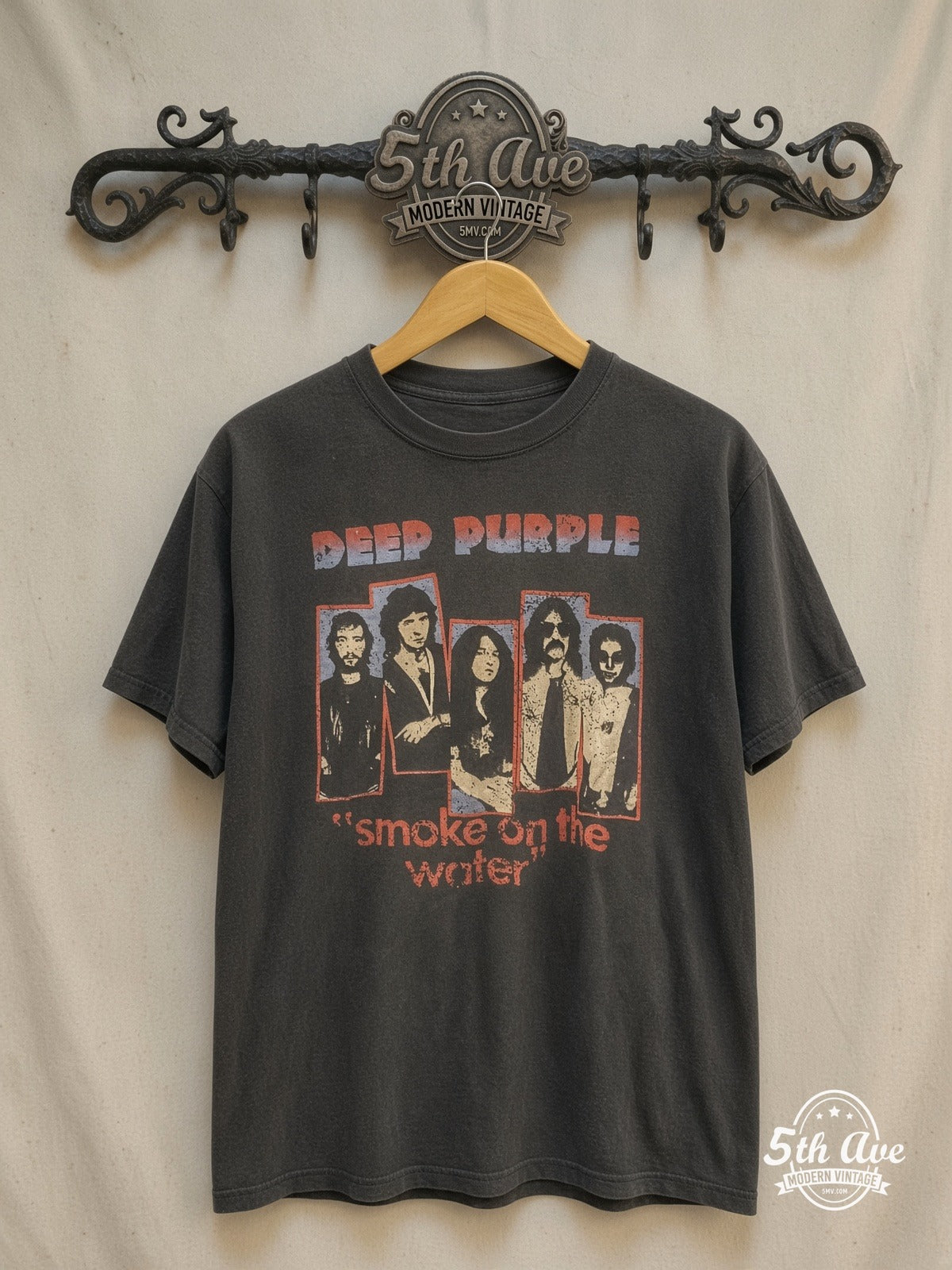 Deep Purple vintage band t-shirt on rack