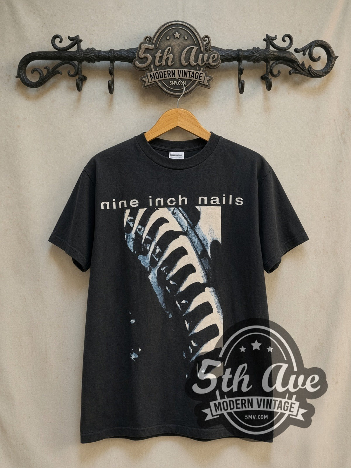 Nine Inch Nails NIИ 'With Teeth Black Vintage Band T-Shirt
