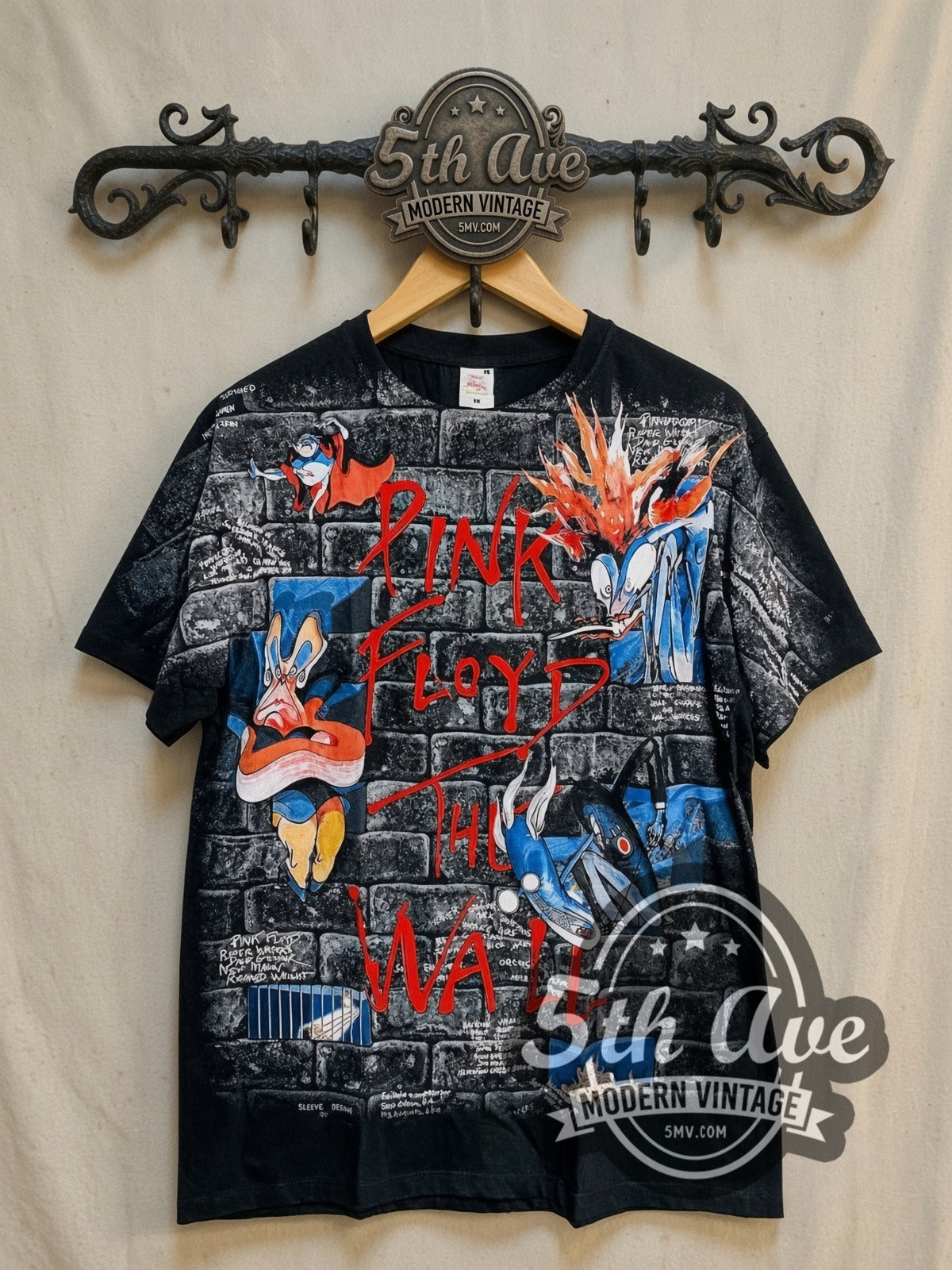 Pink Floyd The Wall Brick Characters Tee