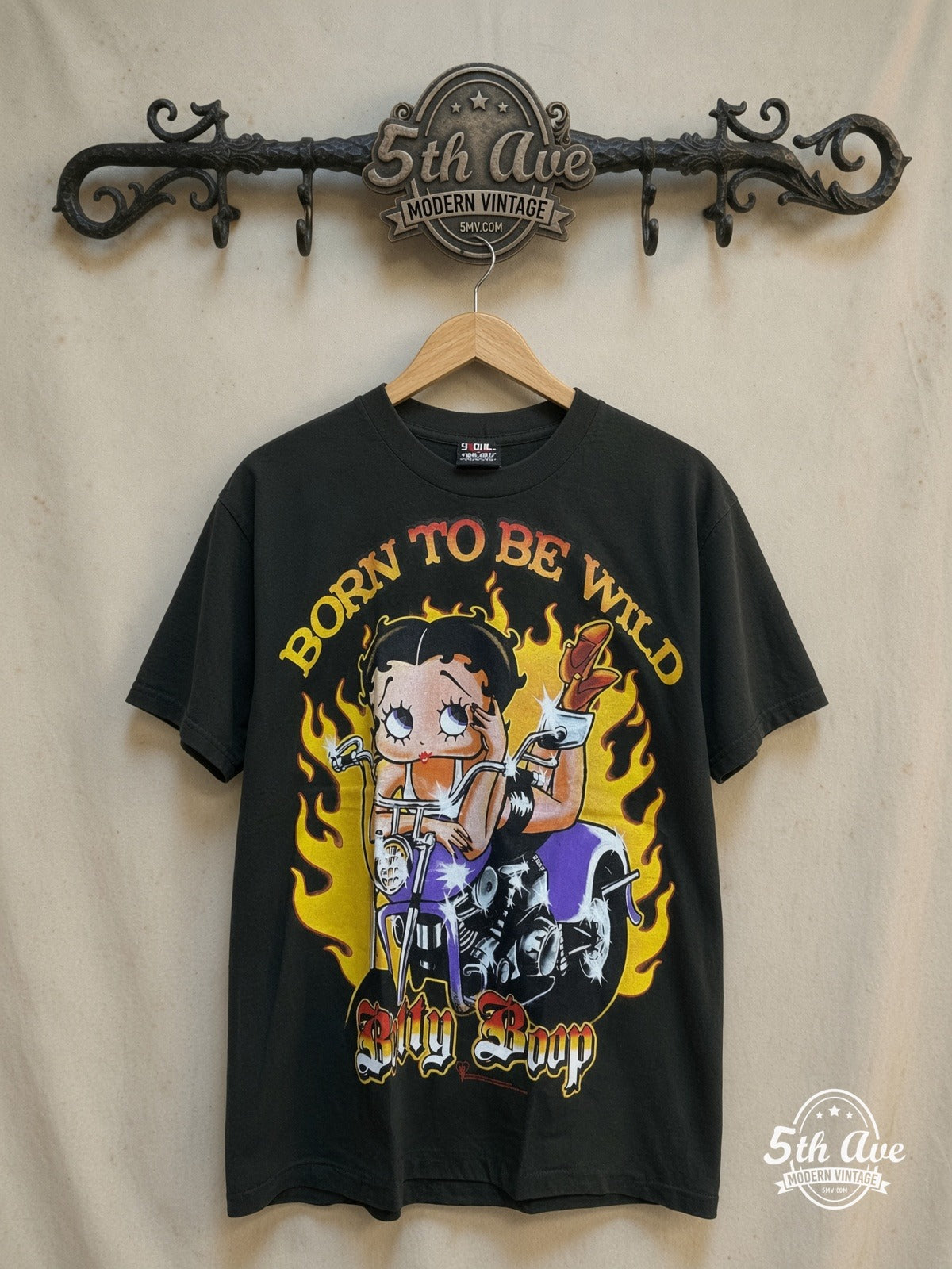 Betty Boop vintage band t-shirt on rack