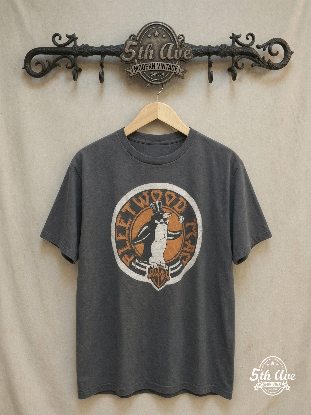 Fleetwood Mac vintage band t-shirt on rack