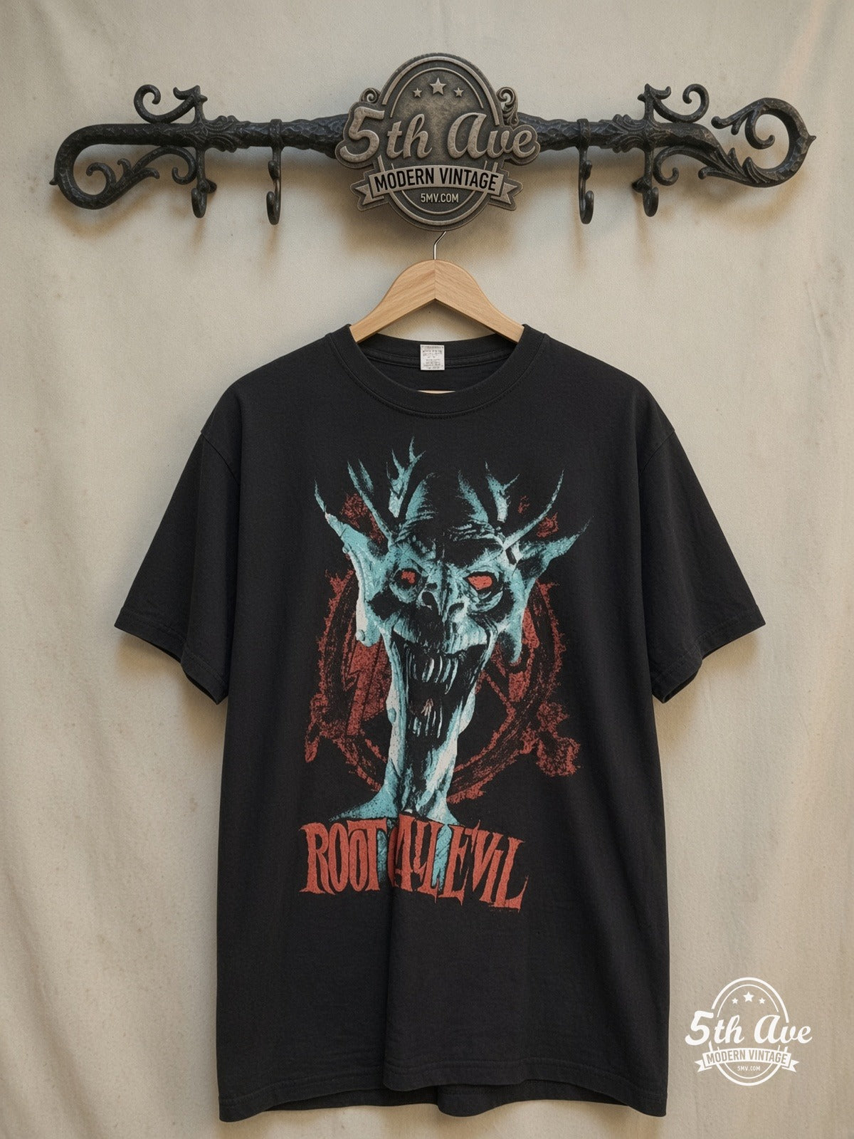 Slayer Root of All Evil vintage band t-shirt on rack