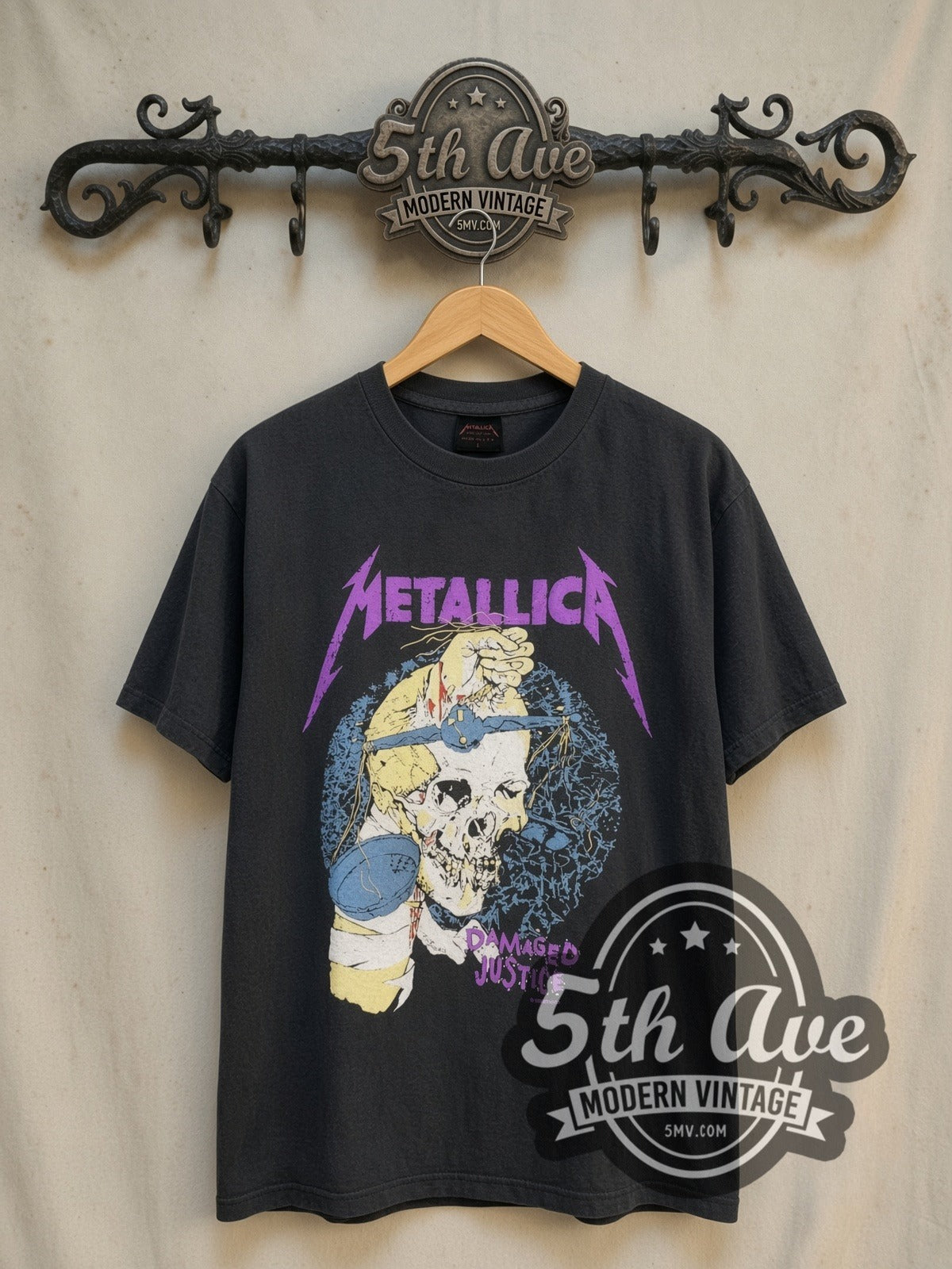 Metallica Damaged Justice Blindfold Scale | Vintage Reprint