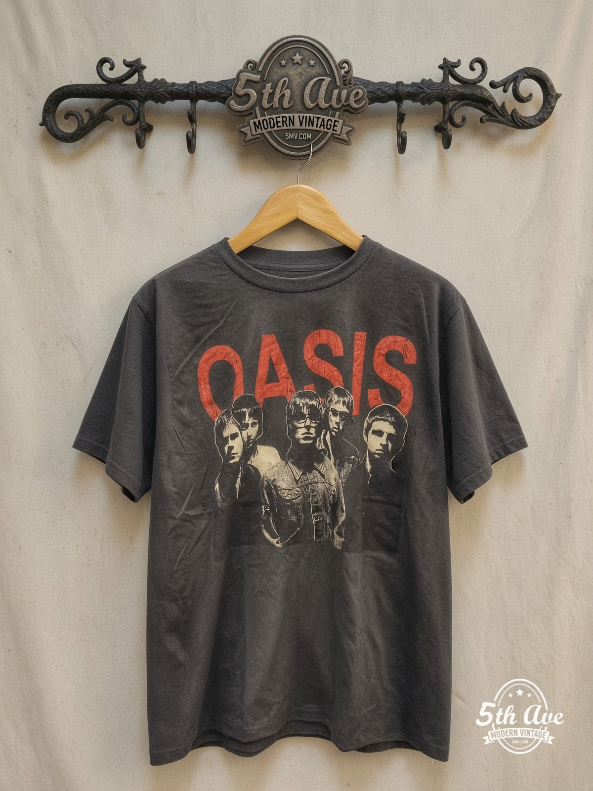 Oasis vintage band t-shirt on rack