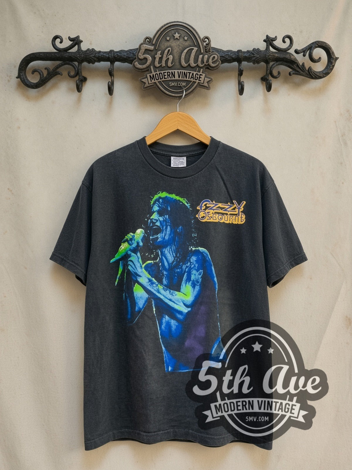 Ozzy Osbourne Tattoo All Over Print Vintage Band T-Shirt