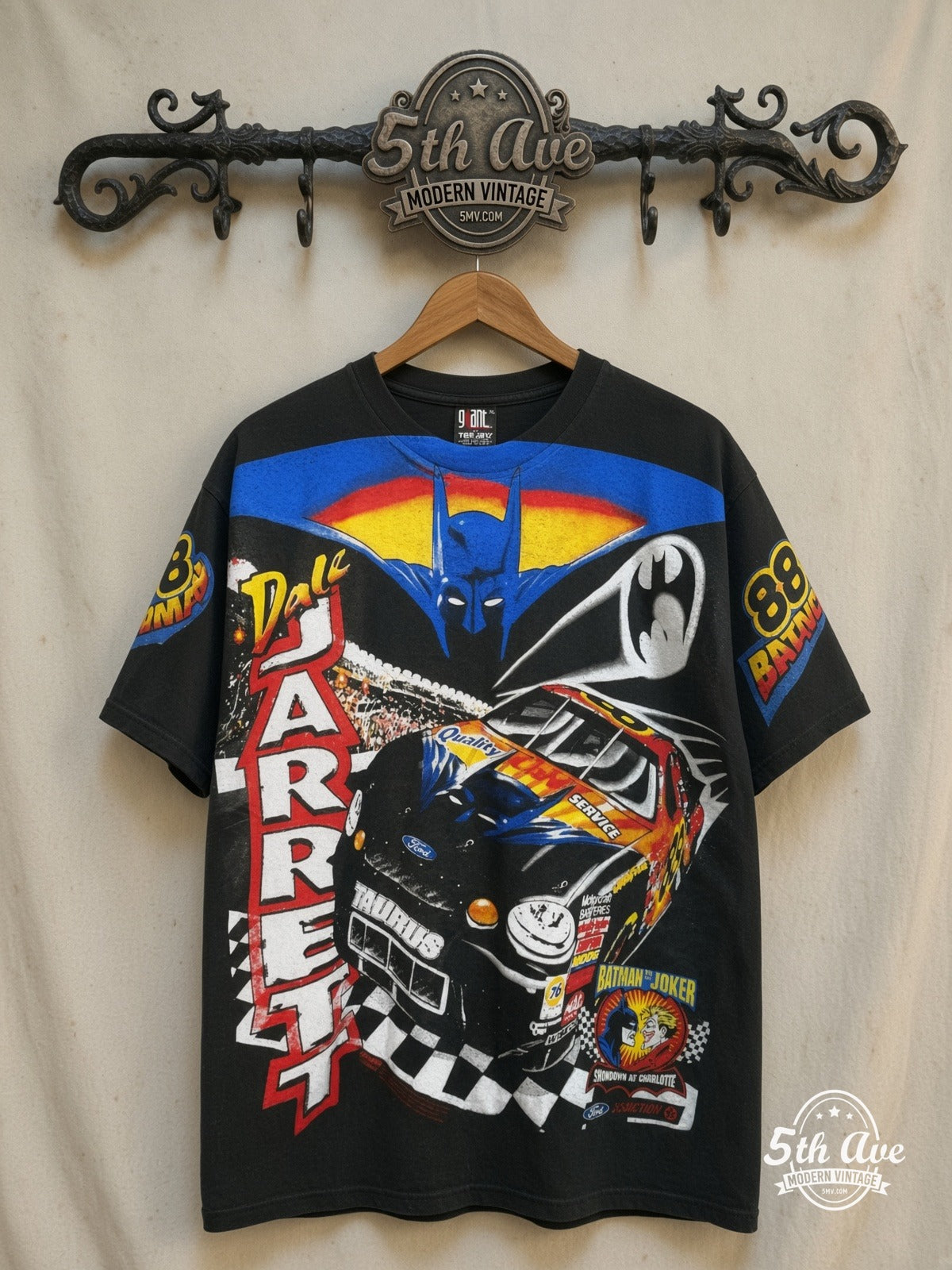 NASCAR Batman vintage graphic tee on rack