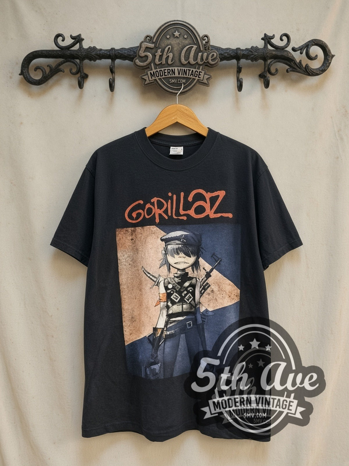 Gorillaz Abbey Road Walking Silhouettes Vintage Band T-Shirt