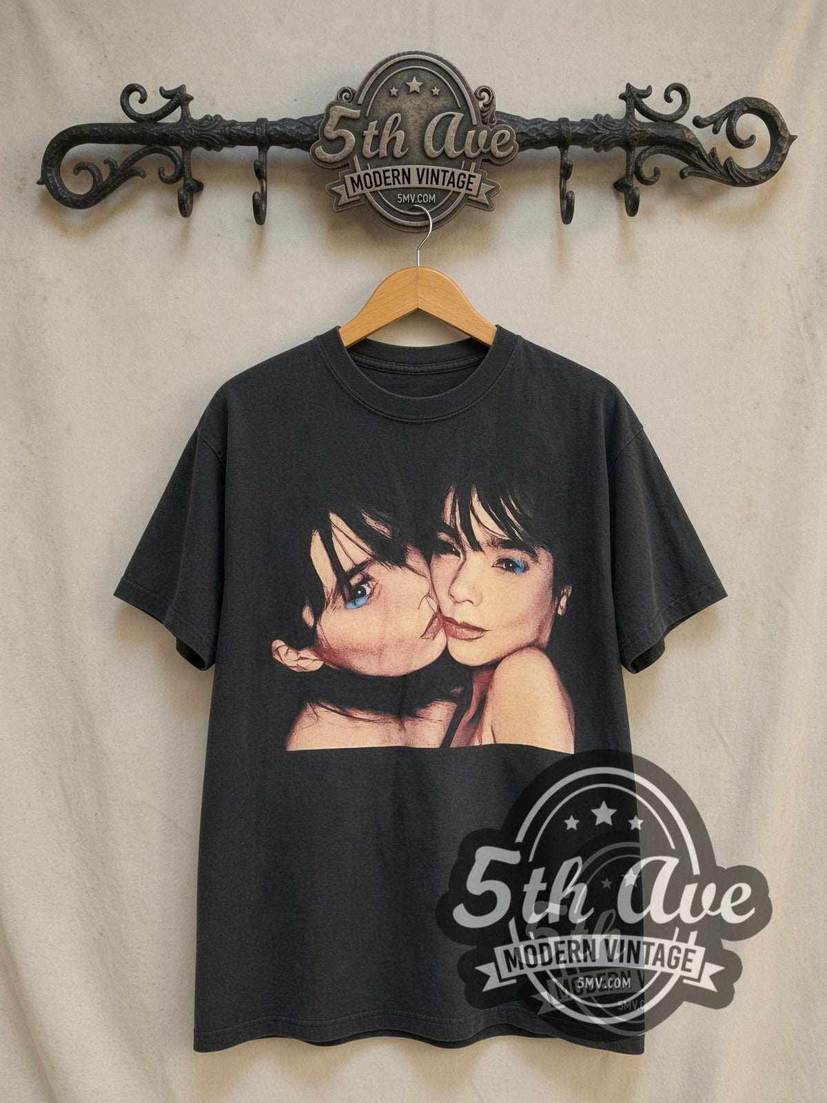 bjork ビンテージバンドTシャツ ビョーク SADE Lauryn Hill Björk Isobel Black Vintage Band T-Shirt | Single Stitch
