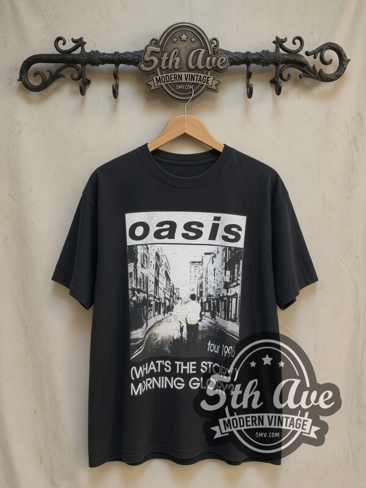 Oasis Liam Gallagher Red Signature Band T-Shirt | Vintage Reprint