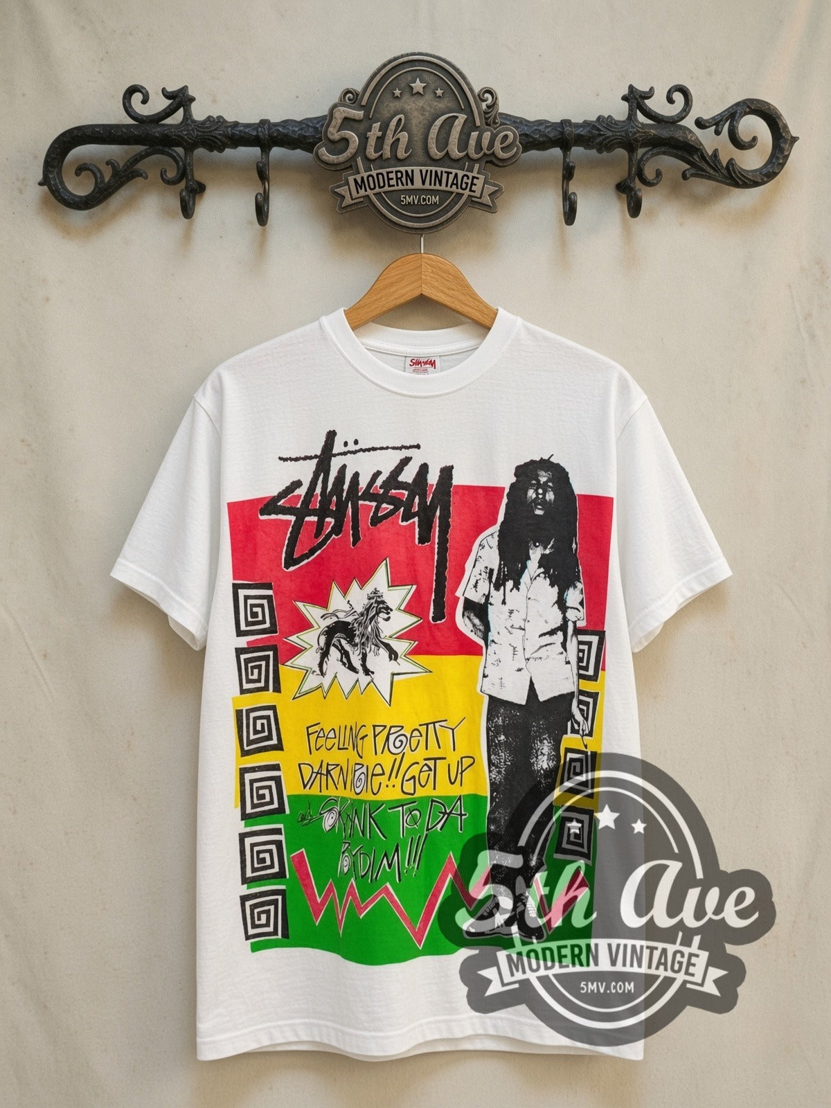 Bob Marley X Stüssy White Vintage Band T-Shirt | 5MV