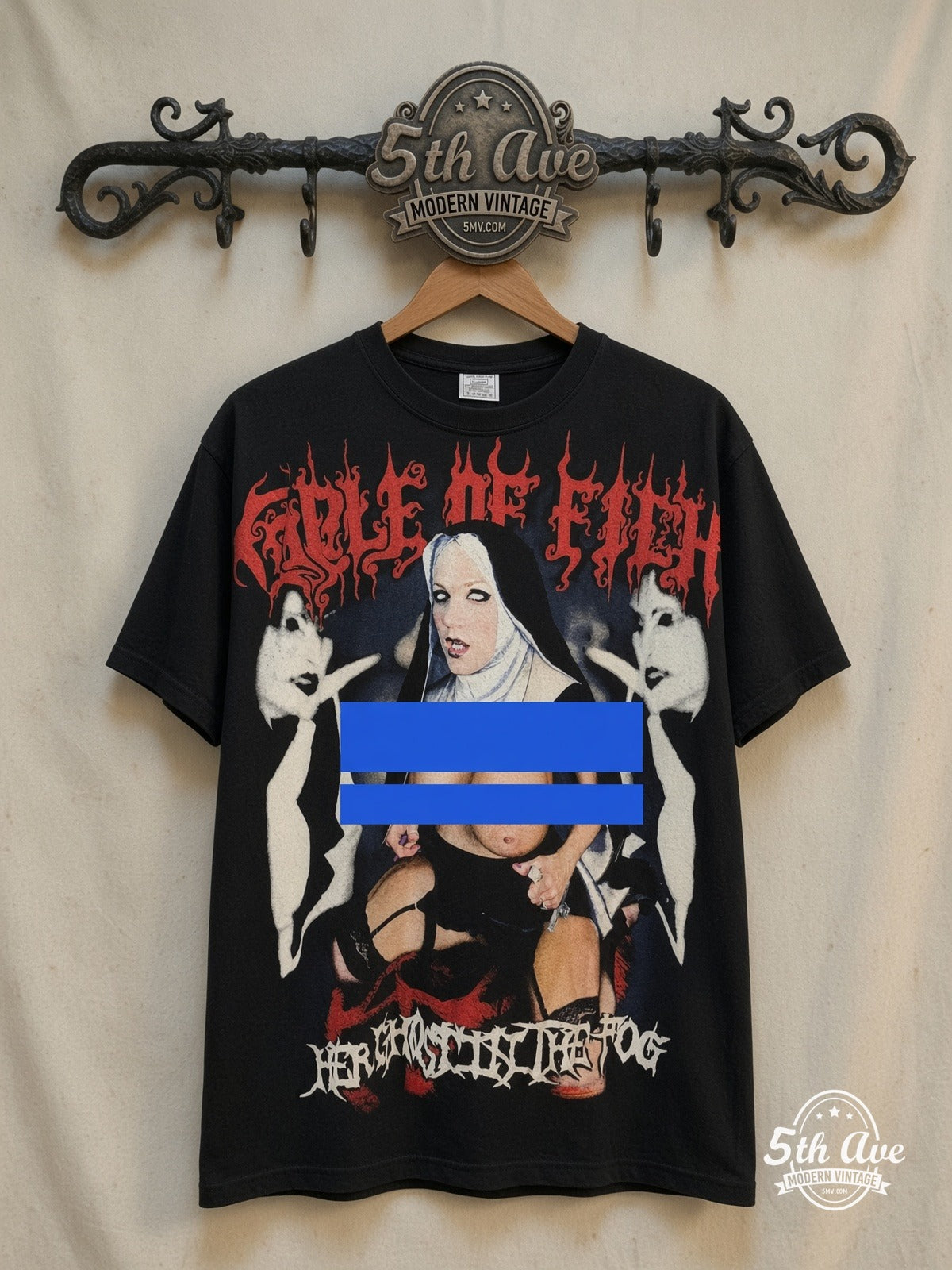 Cradle of Filth Her Ghost in the Fog vintage band t-shirt on rack