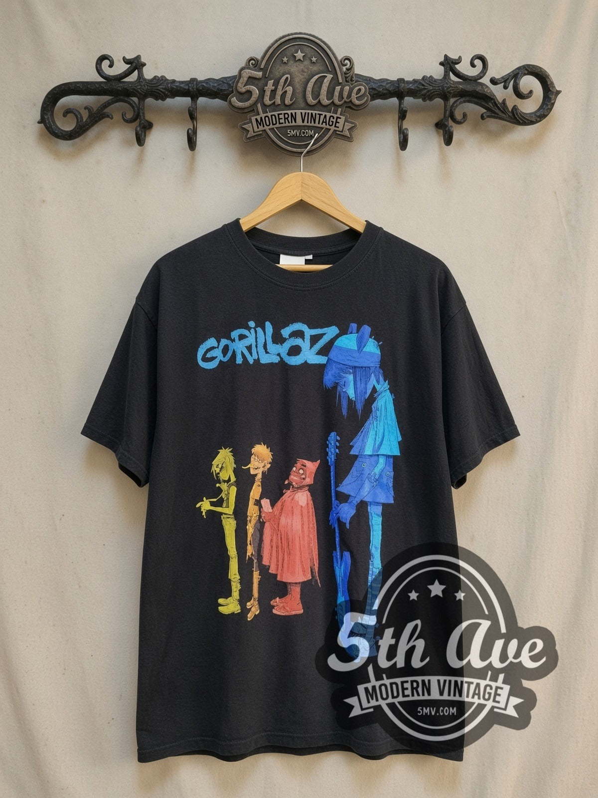 Gorillaz Abbey Road Walking Silhouettes Vintage Band T-Shirt