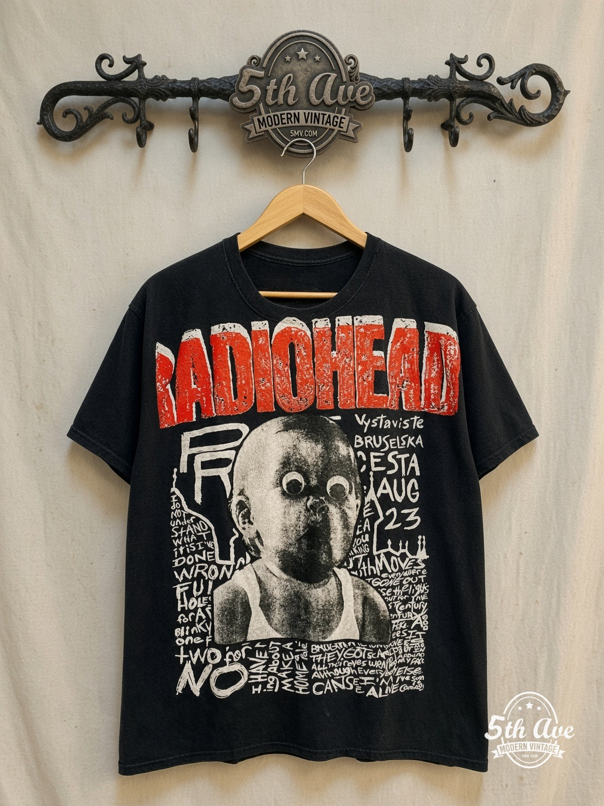 Radiohead ツアーTシャツ ヴィンテージ Radiohead Vintage Band T-Shirt – All Over Print | New Vintage