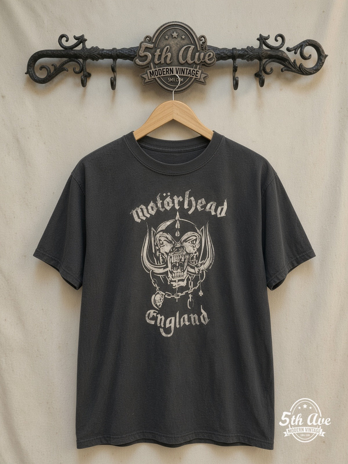 Motörhead vintage band t-shirt on rack