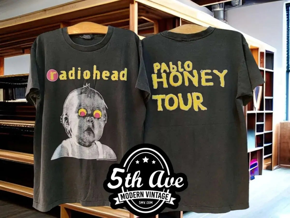 Radiohead – Pablo Honey Baby Glowing Eyes vintage band t-shirt
