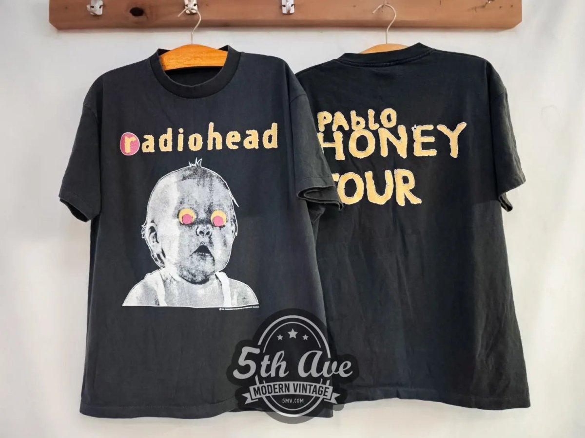 Radiohead Pablo Honey Tour 1993 - New Vintage Band T shirt - Vintage Band Shirts