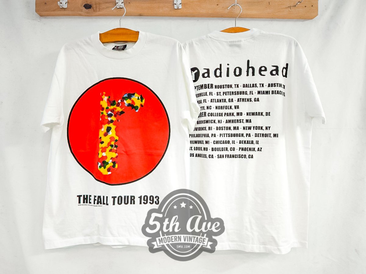 Radiohead 'The Fall Tour' 1993 - Vintage Reprint Band T-Shirt - Vintage Band Shirts