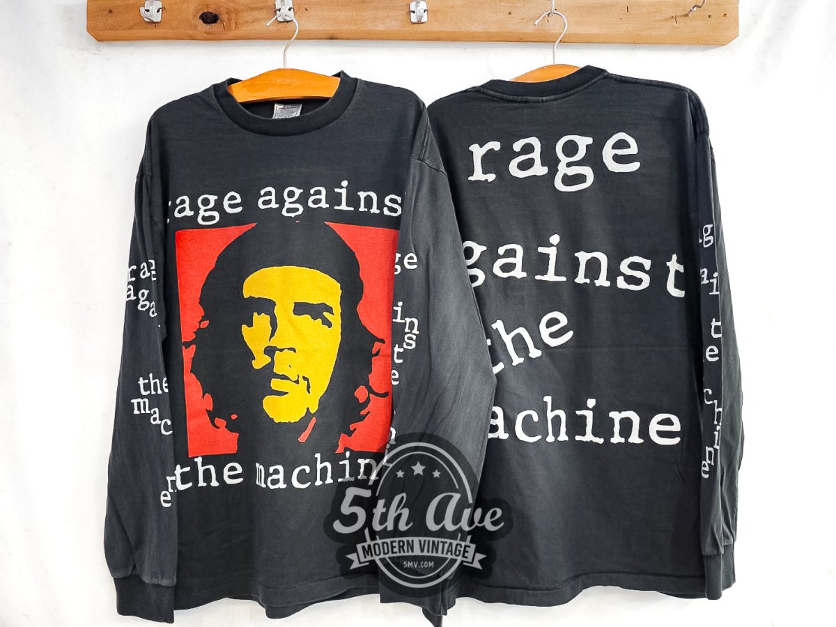 Rage Against the Machine 'Che Guevara' - Long Sleeve Vintage Reprint Band T-Shirt - Vintage Band Shirts