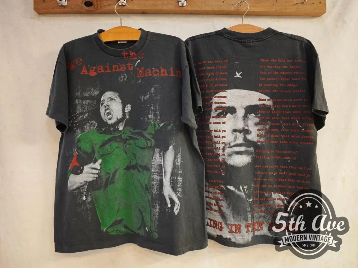 Rage Against the Machine Killing in the Name - New Vintage Band OVP T shirt - Vintage Band Shirts