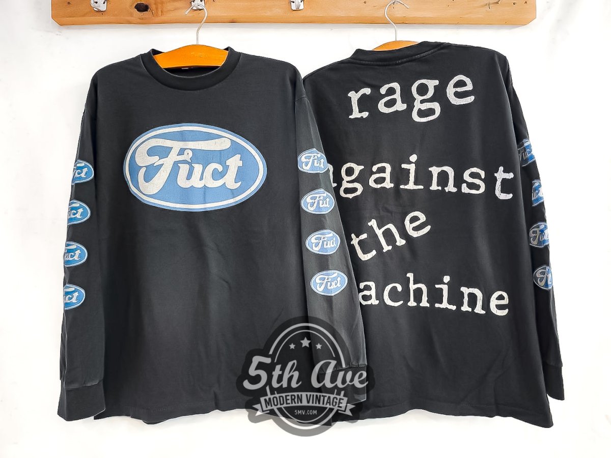 Rage Against the Machine X FUCT - Long Sleeve Vintage Reprint Band T-Shirt - Vintage Band Shirts