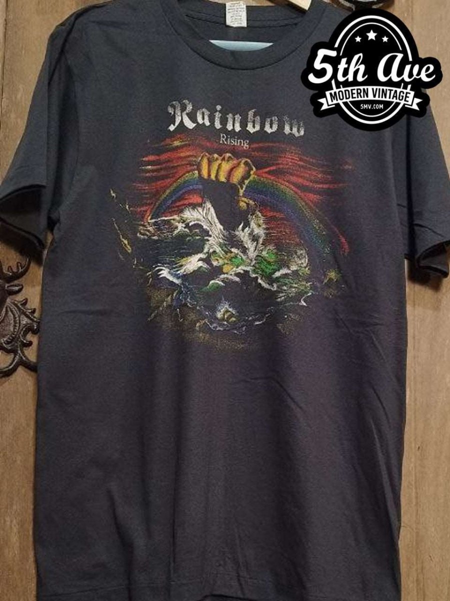 Rainbow Rising - New Vintage Band T shirt - Vintage Band Shirts