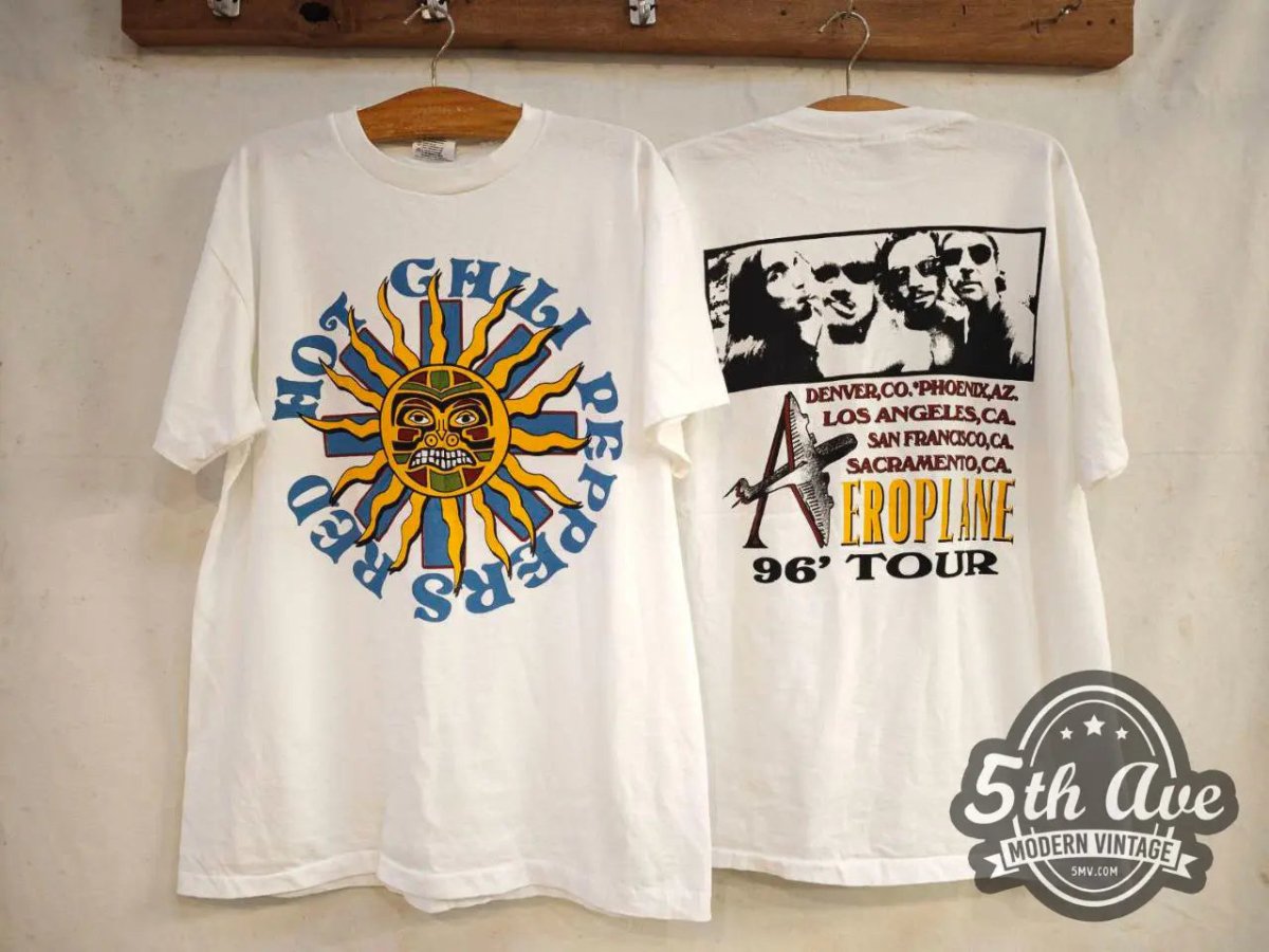 Red Hot Chili Peppers Aeroplane Tour 1996 - New Vintage Band T shirt - Vintage Band Shirts